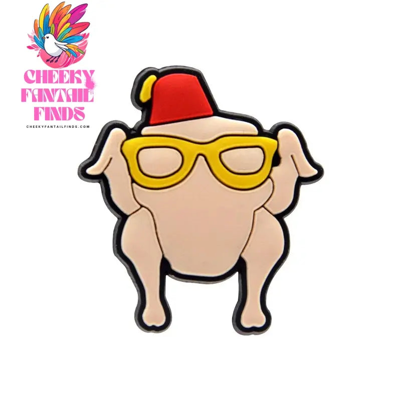 1/28 pcs Old Friends PVC Shoe Charms Goose Turkey Lobster Shoe Clips Decorations Door Sofa Mirror Pins Clog Jeans Pins for Kids Cheeky Fantail Finds