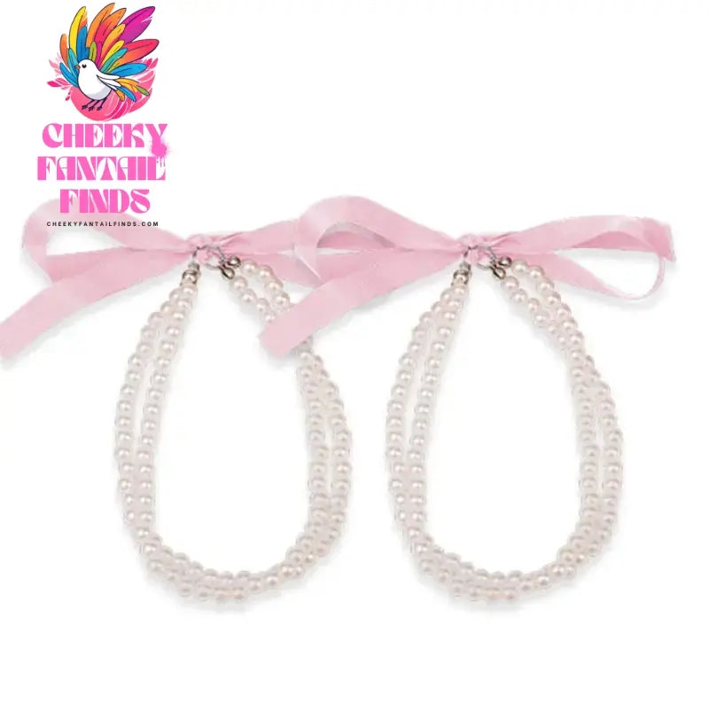 1-2Pair Pearl Chain Anklets Anti-skid High-heeled Shoes Straps Adjustable Ankle Holding Ankle Chain Party Jewelry Heels Band Cheeky Fantail Finds