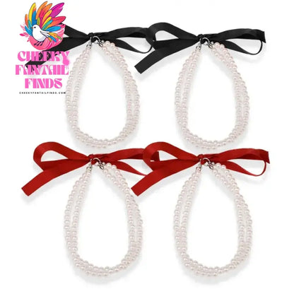 1-2Pair Pearl Chain Anklets Anti-skid High-heeled Shoes Straps Adjustable Ankle Holding Ankle Chain Party Jewelry Heels Band Cheeky Fantail Finds