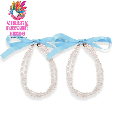 1-2Pair Pearl Chain Anklets Anti-skid High-heeled Shoes Straps Adjustable Ankle Holding Ankle Chain Party Jewelry Heels Band Cheeky Fantail Finds
