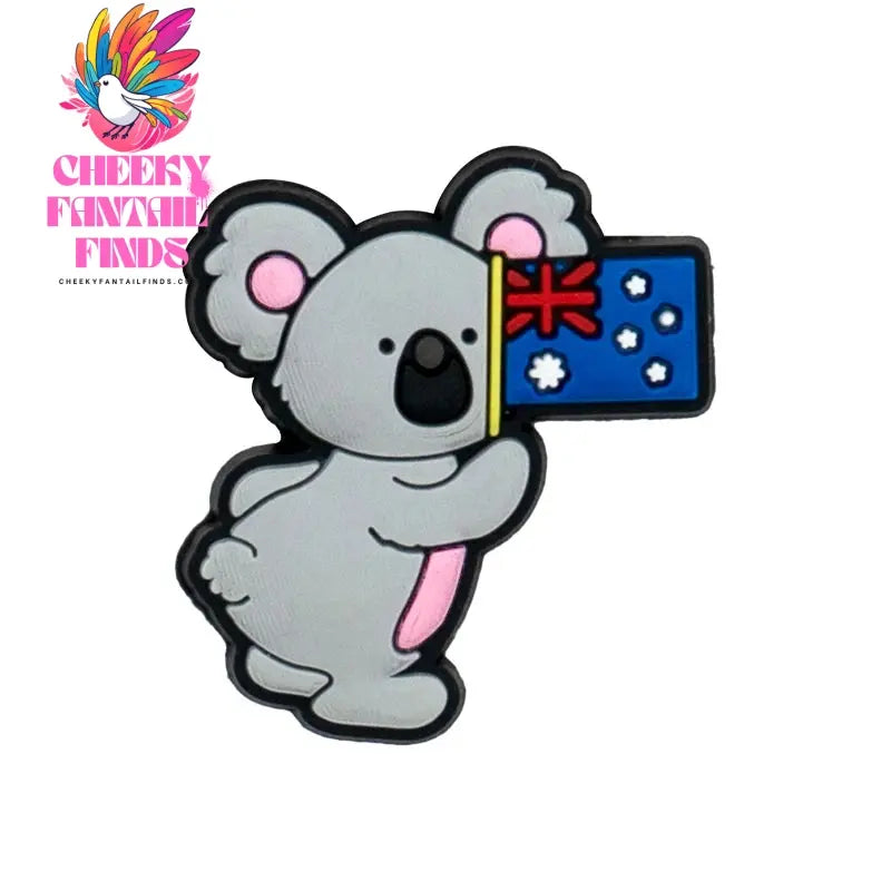 1/30pcs Australian Style PVC Shoe Charm Koala kangaroo Shoe Charms Diving Surfer Shoe Accessories Drinks Clog Jeans Cheeky Fantail Finds