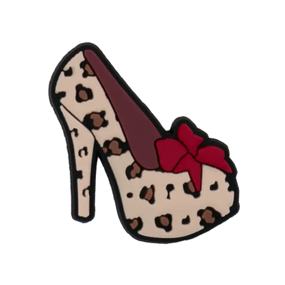 1/30pcs Beauty Care Shoe Charms Lipstick Leopard Print Girlboss Queen Shoe Decorations Pins for Women Girl Pink Pins Accessories - Cheeky Fantail Finds
