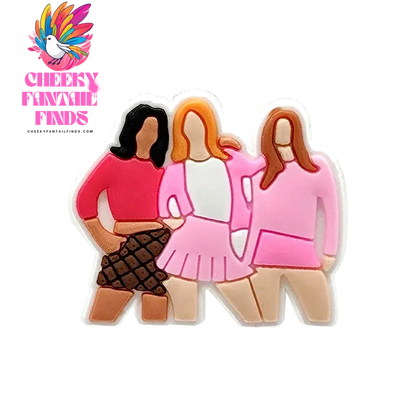 1/30pcs Mean Girls Shoe Charms for Women Bad Girl Pins Butterfly Snake Heart Shoe Accessories Decorations Sandal Buckle Ornament - Cheeky Fantail Finds