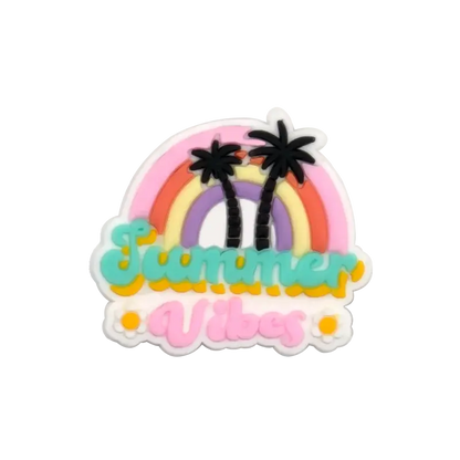 1/30pcs PVC Hawaii Summer Vacation Shoe Charms Flamingos Flower Shoe Decorations Pins for Women Men Kids Sandal Accessories Gift - Cheeky Fantail Finds