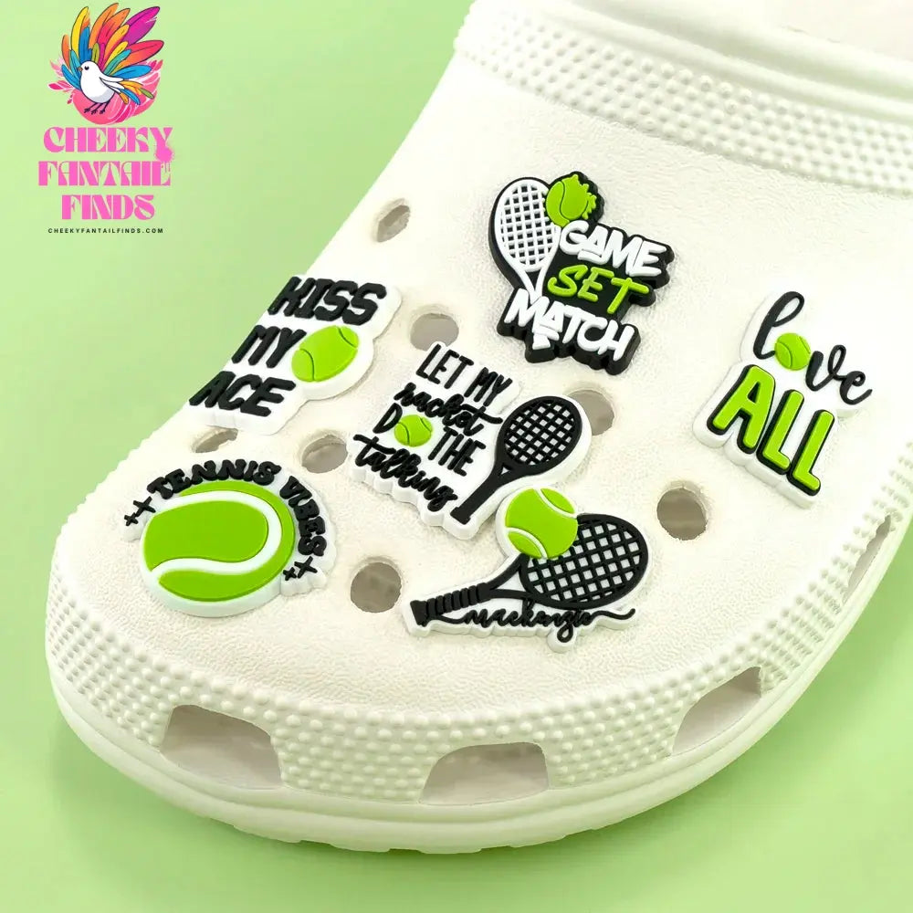 1/30pcs Sport Shoe Charms for Women Men Basketball Football Tennis Swim Archer Pickleball Shoe Decorations Pins Buckles Gifts - Cheeky Fantail Finds