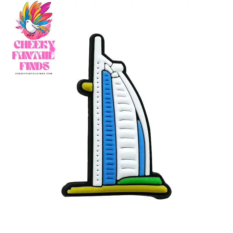 1/30pcs World Travel Shoe Charms for Women Men Kids Spain France USA Casual Vacation Shoe Accessories Decorations Sun Beach Pins - Cheeky Fantail Finds
