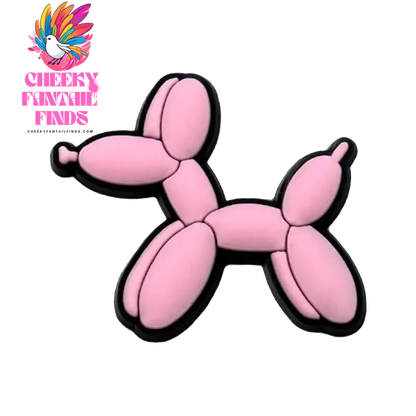 1/6 PVC Balloon Dog Shoe Charms Cute Animal Shoe Decorations Pins for Men Women Kids Gift Sandals Clog Accessories Clog Buckles - Cheeky Fantail Finds