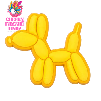 1/6 PVC Balloon Dog Shoe Charms Cute Animal Shoe Decorations Pins for Men Women Kids Gift Sandals Clog Accessories Clog Buckles - Cheeky Fantail Finds
