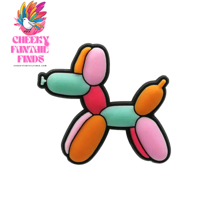 1/6 PVC Balloon Dog Shoe Charms Cute Animal Shoe Decorations Pins for Men Women Kids Gift Sandals Clog Accessories Clog Buckles - Cheeky Fantail Finds