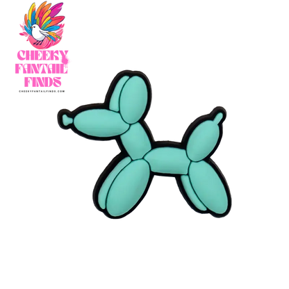 1/6 PVC Balloon Dog Shoe Charms Cute Animal Shoe Decorations Pins for Men Women Kids Gift Sandals Clog Accessories Clog Buckles - Cheeky Fantail Finds