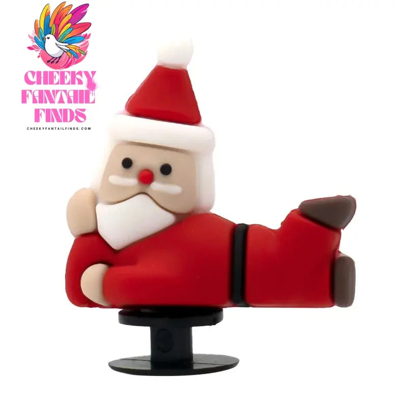 1/7pcs 3D Christmas Shoe Charms Santa Snowman Christmas Hat  Sock Shoe Accessories Pins for Woman Men Kids Buckle Decorations - Cheeky Fantail Finds