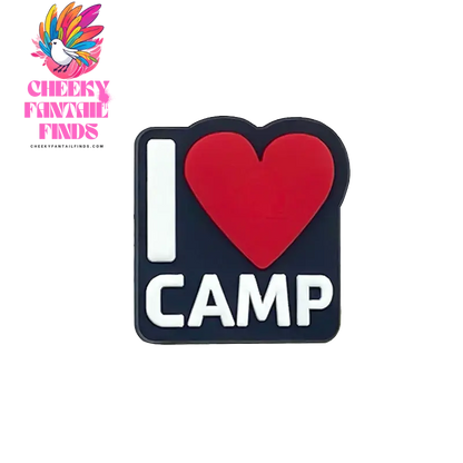 1/8/26pcs Camping Shoe Charms Casual Travel Shoe Decorations Pins for Women Men Travelers Gifts Sandal Accessories Clog Buckles - Cheeky Fantail Finds