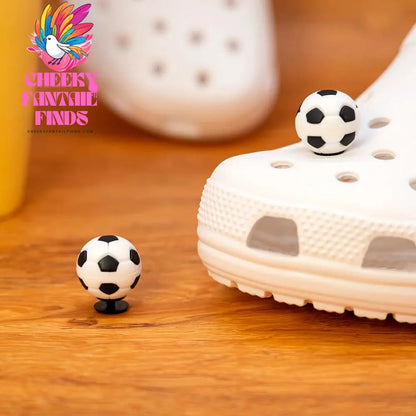 1/8pcs 3D Shoe Charms Basketball Rugby Soccer Volleyball Tennis Sport Shoe Accessories Sneakers Decorations Pins for Woman Men - Cheeky Fantail Finds