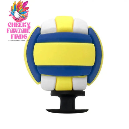 1/8pcs 3D Shoe Charms Basketball Rugby Soccer Volleyball Tennis Sport Shoe Accessories Sneakers Decorations Pins for Woman Men - Cheeky Fantail Finds