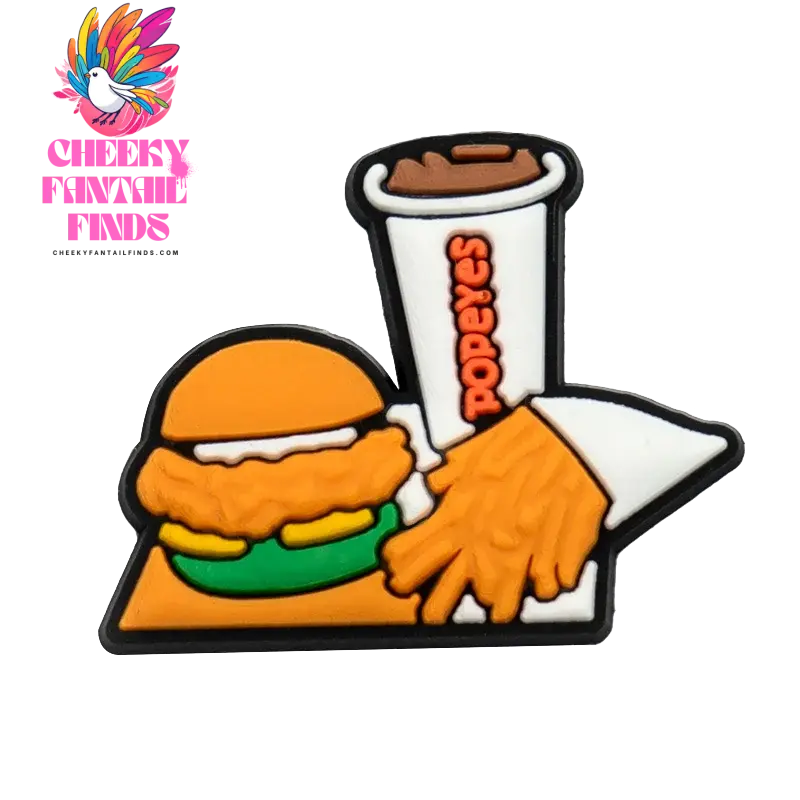 1/9/12pcs Cute Food Shoe Charms for Sandals Accessories Sushi Fried Chicken Shoe Decorations Pins for Kids Men Women Favor Gifts Cheeky Fantail Finds