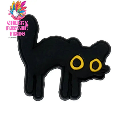 1/9pcs PVC Black Cat Shoe Charms for Kids Women Men Cat's Paw Shoe Decorations Pins for Clog Buckles Sandals Accessories Cheeky Fantail Finds