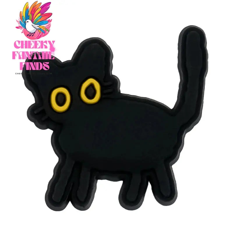 1/9pcs PVC Black Cat Shoe Charms for Kids Women Men Cat's Paw Shoe Decorations Pins for Clog Buckles Sandals Accessories Cheeky Fantail Finds