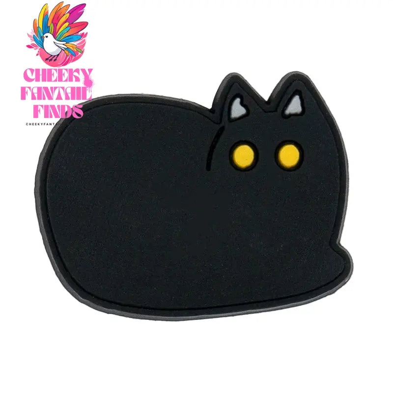 1/9pcs PVC Black Cat Shoe Charms for Kids Women Men Cat's Paw Shoe Decorations Pins for Clog Buckles Sandals Accessories Cheeky Fantail Finds