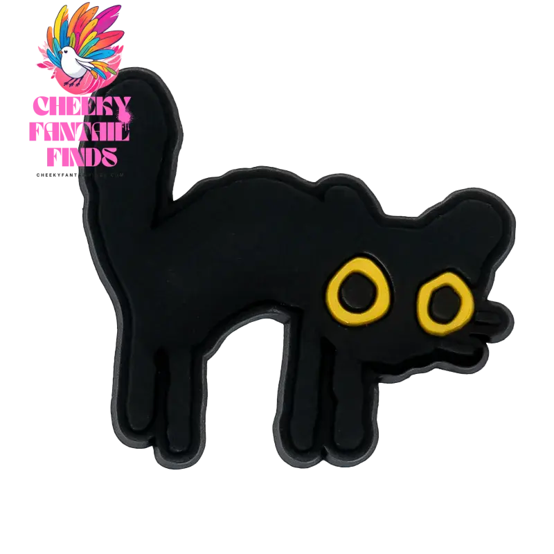 1-9pcs PVC Black Cats Shoe Charms Cute Animal Shoe Decorations Pins for Kids Girls Boy Favor Gift Sandal Accessories Clog Buckle - Cheeky Fantail Finds