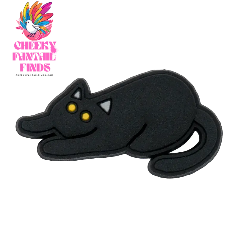 1-9pcs PVC Black Cats Shoe Charms Cute Animal Shoe Decorations Pins for Kids Girls Boy Favor Gift Sandal Accessories Clog Buckle - Cheeky Fantail Finds