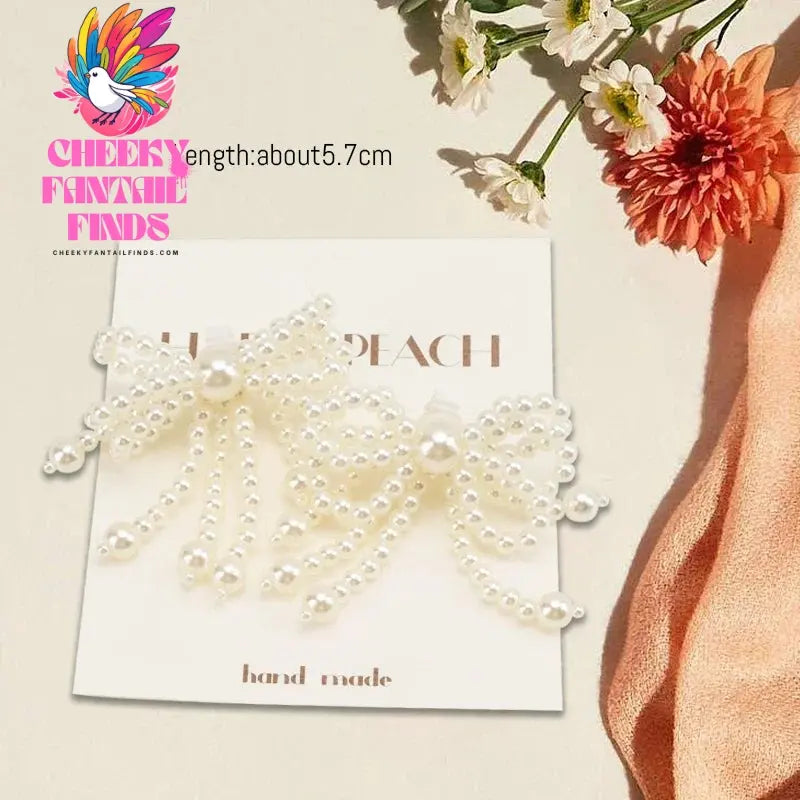 1 Pair Fashion Bowtie Flower Lace Shoelaces Buckle Shoes Charms Pearl Rhinestone Shoelace Decoration Shoe Accessoriess for Woman Cheeky Fantail Finds