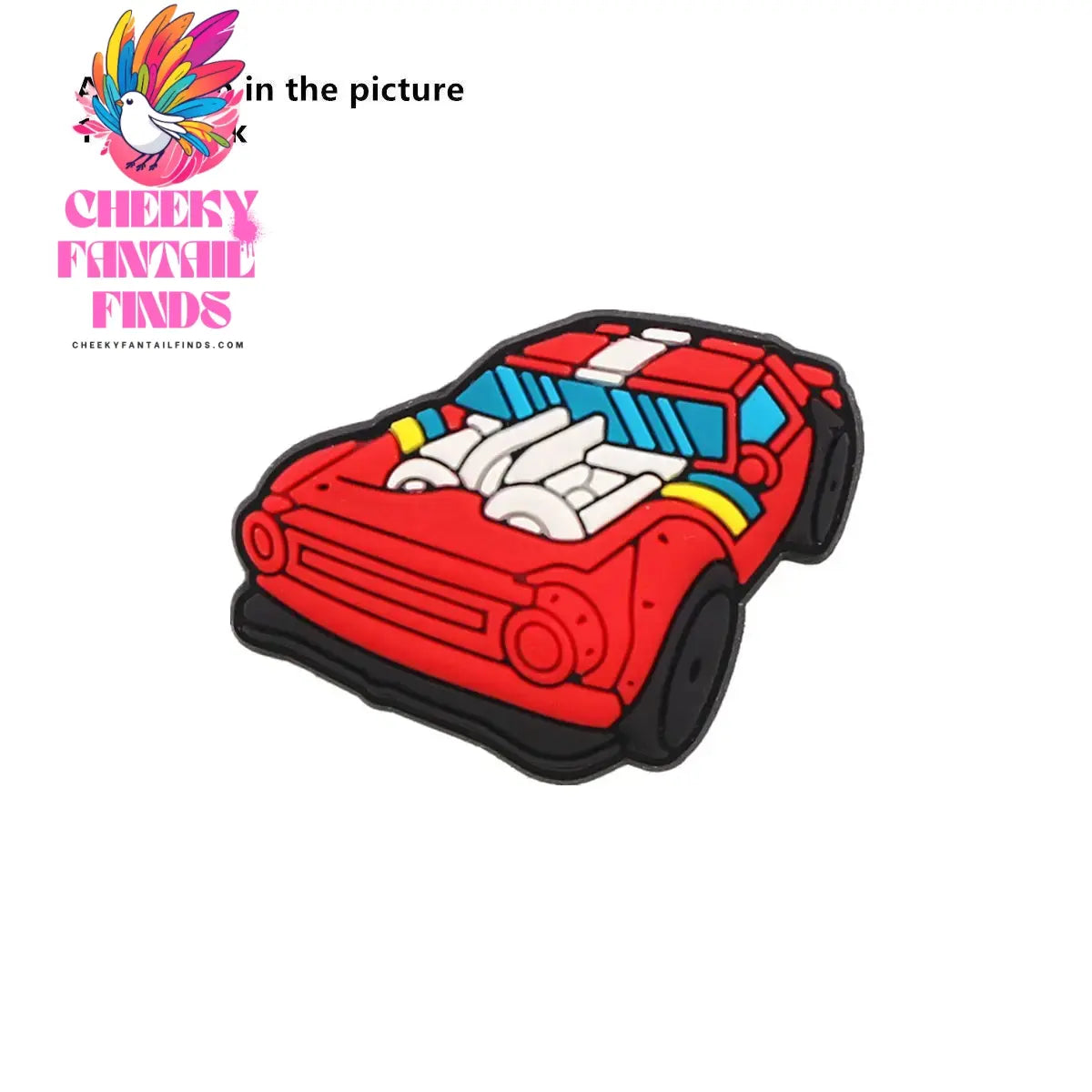1 Pcs Cartoon Cars PVC Shoe Charms Truck Buses Motorcycle Bike Shapes Shoe Accessories Clog Pin Unisex Shoe Buckle Decorations - Cheeky Fantail Finds