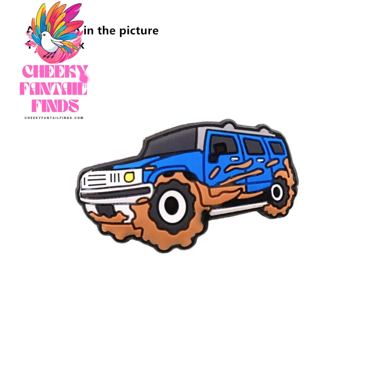 1 Pcs Cartoon Cars PVC Shoe Charms Truck Buses Motorcycle Bike Shapes Shoe Accessories Clog Pin Unisex Shoe Buckle Decorations - Cheeky Fantail Finds