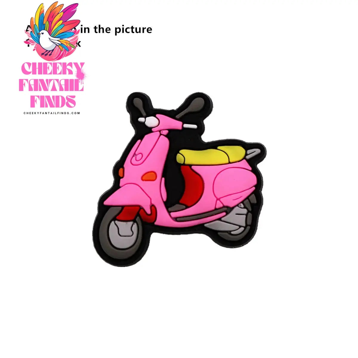 1 Pcs Cartoon Cars PVC Shoe Charms Truck Buses Motorcycle Bike Shapes Shoe Accessories Clog Pin Unisex Shoe Buckle Decorations - Cheeky Fantail Finds