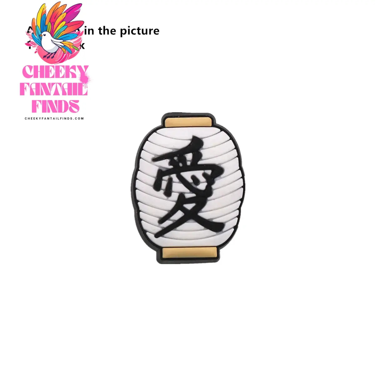 1 Pcs Original Japanese Style PVC Shoe Charms Sashimi Designer Sandal Upper Decorations Accessories Sakura Fan Clog Pin Buckle Cheeky Fantail Finds