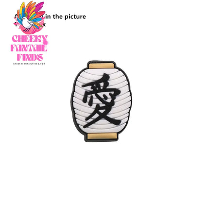 1 Pcs Original Japanese Style PVC Shoe Charms Sashimi Designer Sandal Upper Decorations Accessories Sakura Fan Clog Pin Buckle Cheeky Fantail Finds