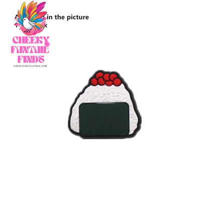 1 Pcs Original Japanese Style PVC Shoe Charms Sashimi Designer Sandal Upper Decorations Accessories Sakura Fan Clog Pin Buckle Cheeky Fantail Finds