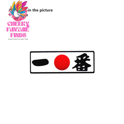 1 Pcs Original Japanese Style PVC Shoe Charms Sashimi Designer Sandal Upper Decorations Accessories Sakura Fan Clog Pin Buckle Cheeky Fantail Finds