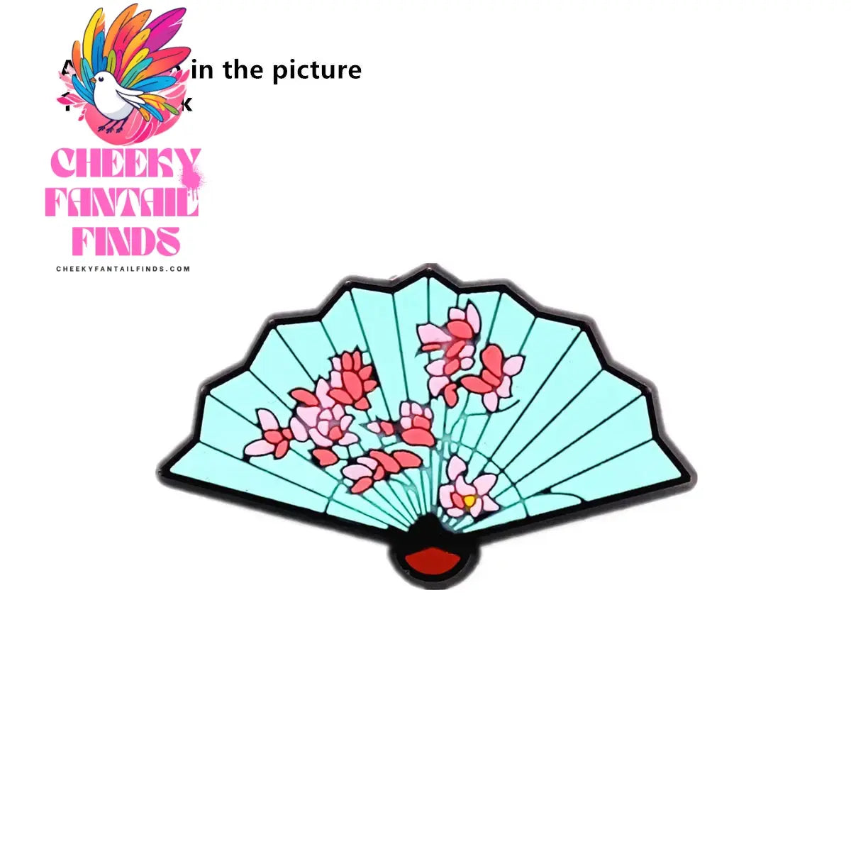 1 Pcs Original Japanese Style PVC Shoe Charms Sashimi Designer Sandal Upper Decorations Accessories Sakura Fan Clog Pin Buckle Cheeky Fantail Finds