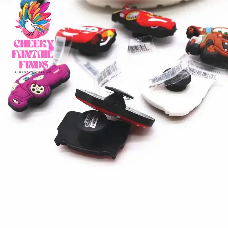 1 Pcs Original Movie Cars Shoe Charms Lightning McQueen Clog Pins Kids Cheeky Fantail Finds