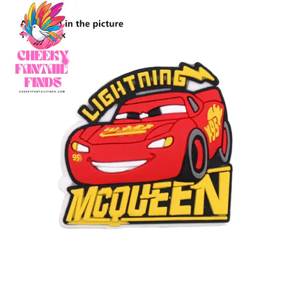 1 Pcs Original Movie Cars Shoe Charms Lightning McQueen Clog Pins Kids Cheeky Fantail Finds