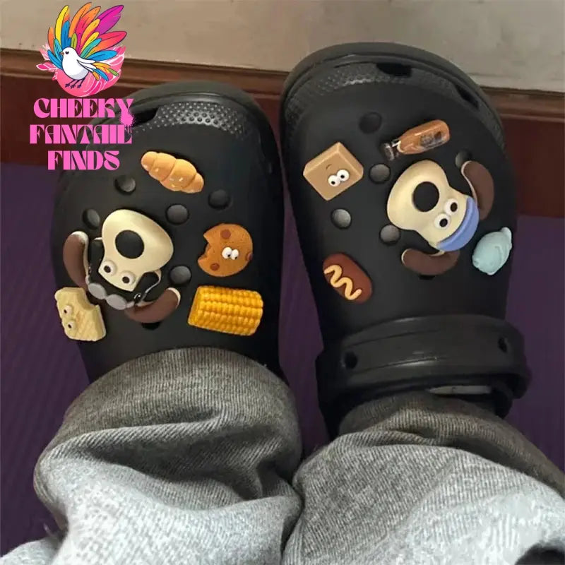1 Set Cute Dogs Shoes Accessories Boys Girls Sandals Garden Shoe Buckle Decorations Fit Charm Cheeky Fantail Finds