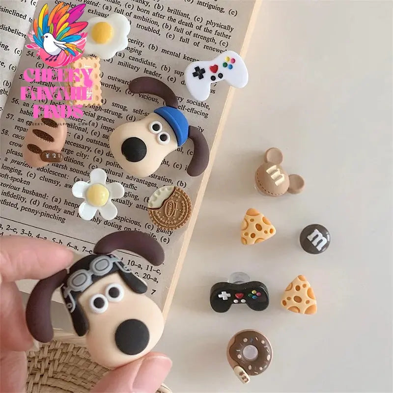 1 Set Cute Dogs Shoes Accessories Boys Girls Sandals Garden Shoe Buckle Decorations Fit Charm Cheeky Fantail Finds