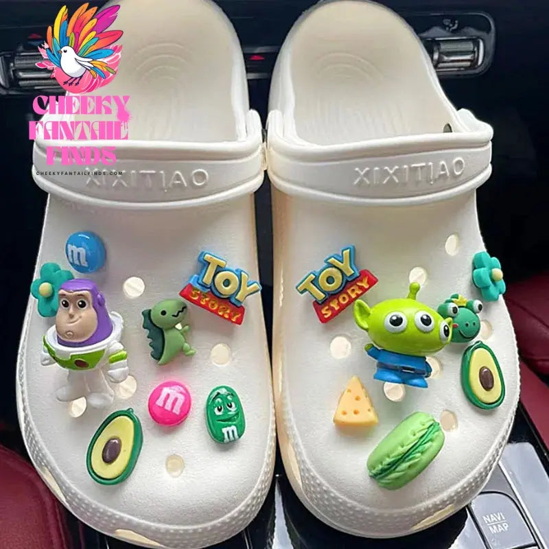 1 Set Hole Shoe Charms Cute Character Accessories Funny Hello kitty Shoes Buckle DIY 3D Doll Shoes Decorations Sandal - Cheeky Fantail Finds