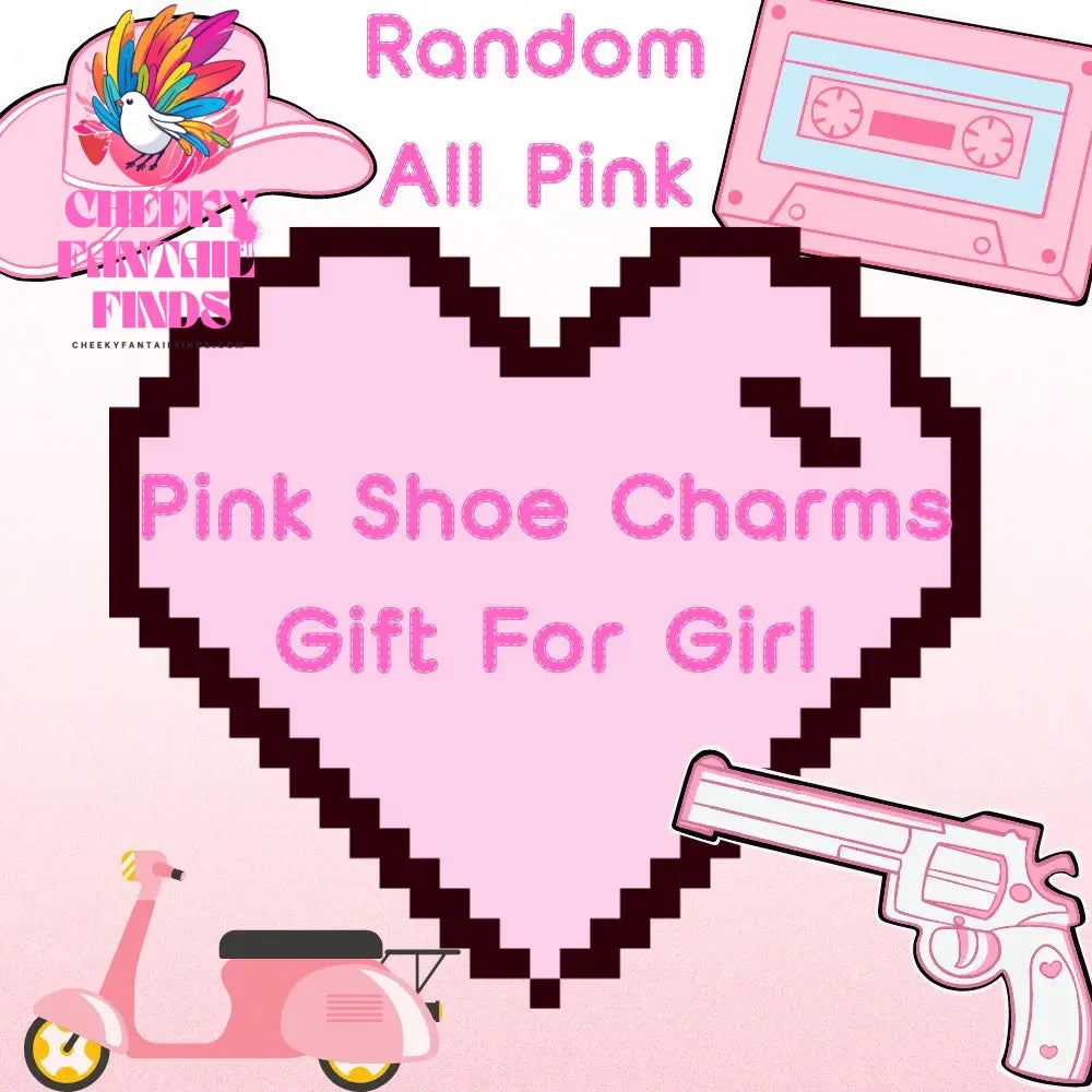 10/20/50/100pcs Random All Pink Shoe Charms Cartoon Cute Animal Plant Shoe Decorations Pins for Women Girl Sandals  Accessories Cheeky Fantail Finds