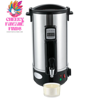 10.8L Wax Melter for Candle Making Wax Warmer Machine Large Electric Wax Melting Pot with Heating Spout Cheeky Fantail Finds