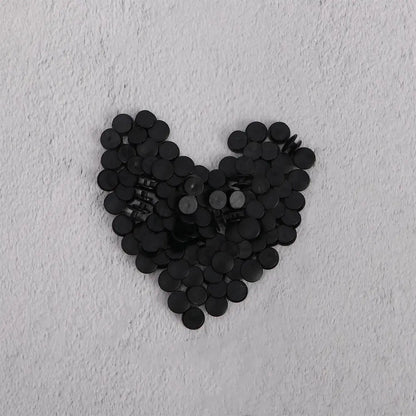 100PCS Plastic Buttons Black Ornaments For DIY Shoes Charms Kids shoe Accessories Lightweight Buckles Cheeky Fantail Finds