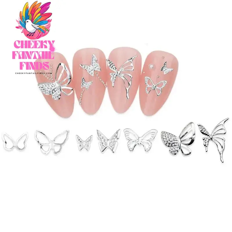 100pcs Random Mix Nail Rivet Studs Gold/Silver Stars Light Nail Art Charms Asterism Starlight Accessories Manicure Supplies Cheeky Fantail Finds