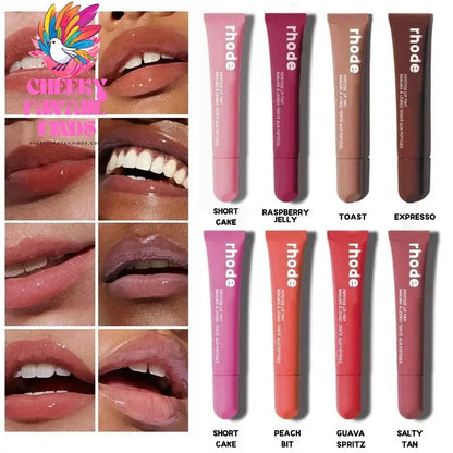 10ML Original Rhode Lip Lipstick Portable Beep Lip Non-stick Cup Non-fading Moisture High Gloss Strong Color Matte Velvet Mist Cheeky Fantail Finds