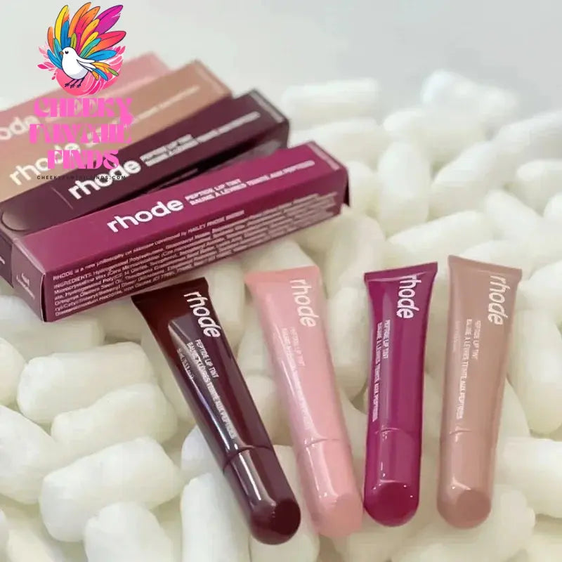 10ML Original Rhode Lip Lipstick Portable Beep Lip Non-stick Cup Non-fading Moisture High Gloss Strong Color Matte Velvet Mist Cheeky Fantail Finds