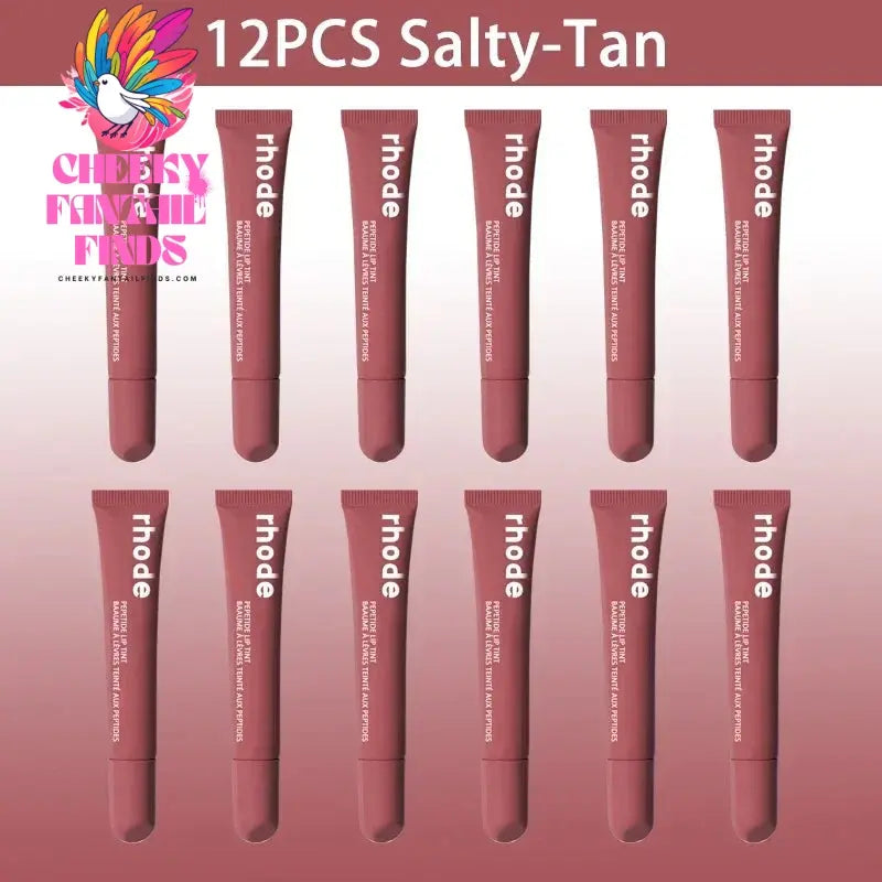 10ML Original Rhode Lip Lipstick Portable Beep Lip Non-stick Cup Non-fading Moisture High Gloss Strong Color Matte Velvet Mist Cheeky Fantail Finds