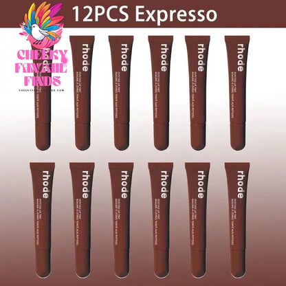 10ML Original Rhode Lip Lipstick Portable Beep Lip Non-stick Cup Non-fading Moisture High Gloss Strong Color Matte Velvet Mist Cheeky Fantail Finds