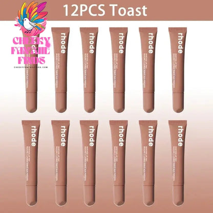 10ML Original Rhode Lip Lipstick Portable Beep Lip Non-stick Cup Non-fading Moisture High Gloss Strong Color Matte Velvet Mist Cheeky Fantail Finds