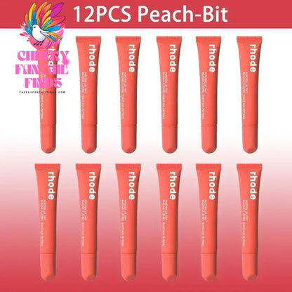 10ML Original Rhode Lip Lipstick Portable Beep Lip Non-stick Cup Non-fading Moisture High Gloss Strong Color Matte Velvet Mist Cheeky Fantail Finds