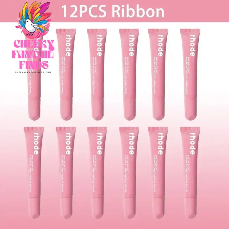 10ML Original Rhode Lip Lipstick Portable Beep Lip Non-stick Cup Non-fading Moisture High Gloss Strong Color Matte Velvet Mist Cheeky Fantail Finds