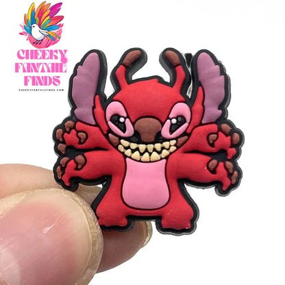 10Pcs Cute Stitch Charms PVC Shoe Charms DIY Shoe Fit Sandals Buckle Decoration Kids Party Gifts Cheeky Fantail Finds